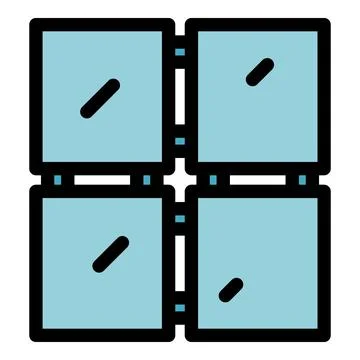 Construction drywall icon vector flat 스톡 일러스트