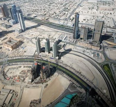 Construction in dubai Stock Photos