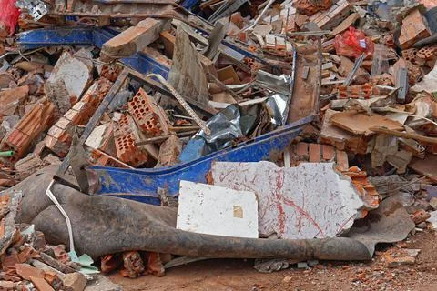 Construction dump waste Stock Photos