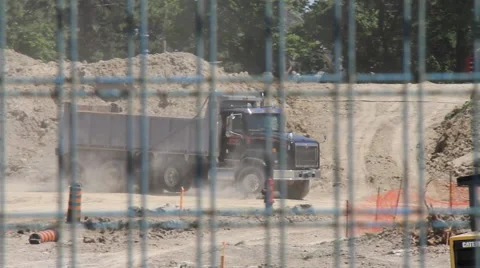 CONSTRUCTION DUMPTRUCK 2 Stock Footage 42825042