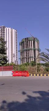 Construction during pandemic 스톡 사진