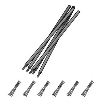 Construction electrodes welding cartoon vector graphic Stock Illustration
