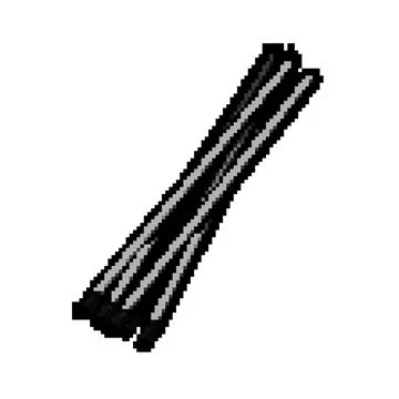 Construction electrodes welding pixel art vector illustration Stock Illustration