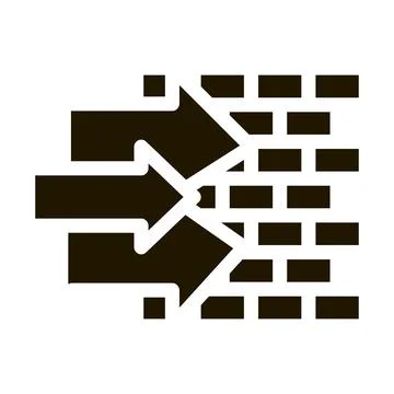 Construction elements icon Vector Glyph Illustration イラスト素材