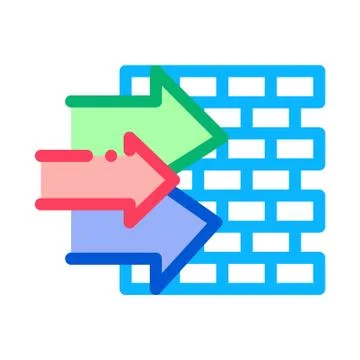 Construction elements icon vector outline illustration Stock Illustration