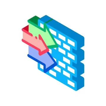 Construction elements isometric icon vector illustration イラスト素材