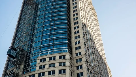 Construction Elevator On Building Stock Footage 83527878