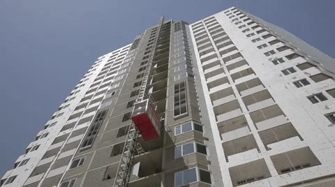 Construction Elevator Stock Footage 57700877