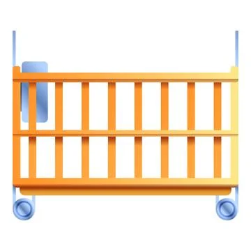 Construction elevator icon, cartoon style Stock Illustration