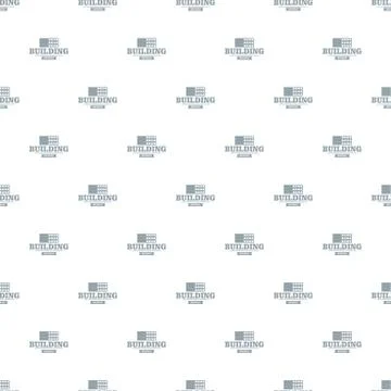Construction emblem pattern vector seamless Illustrazione stock