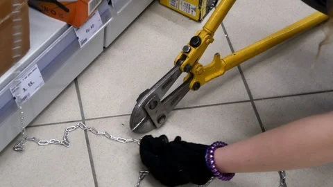 Construction employee store Stock Footage 91042840