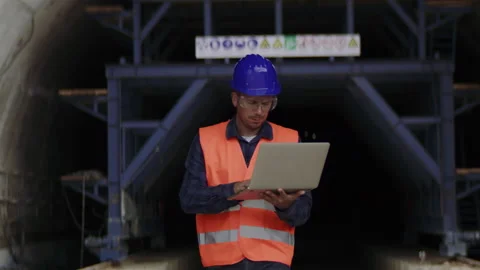 Construction engineer, architect or a supervisor wearing a protective equipme Stock Footage 133522644