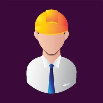 Construction Engineer Stock Illustration