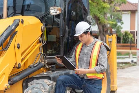 Construction Engineer Inspection Stock Photos