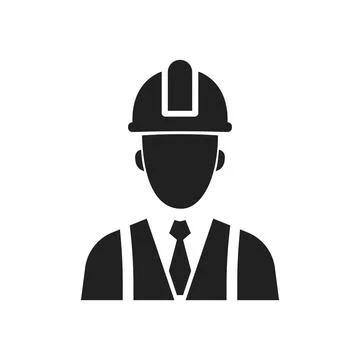 Construction engineer. Service Engineer Icon. Architect 库存插图