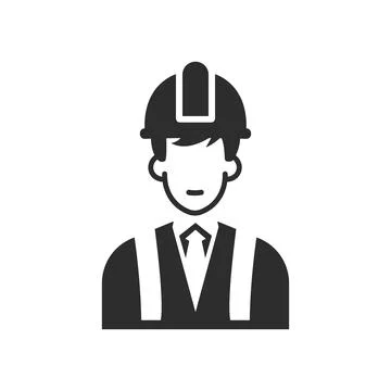Construction engineer. Service Engineer Icon. Architect. 스톡 일러스트