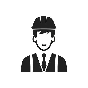 Construction engineer. Service Engineer Icon. Architect. 스톡 일러스트