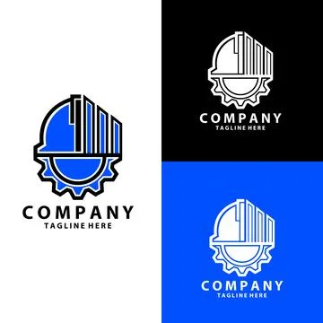 Construction engineer vector template Logo Stock-Illustration