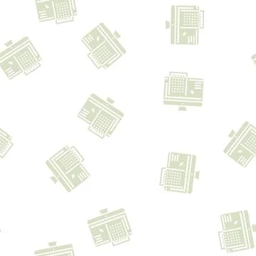 Construction engineering glyph seamless pattern 스톡 일러스트