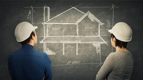 Construction engineering teamwork Stock Photos