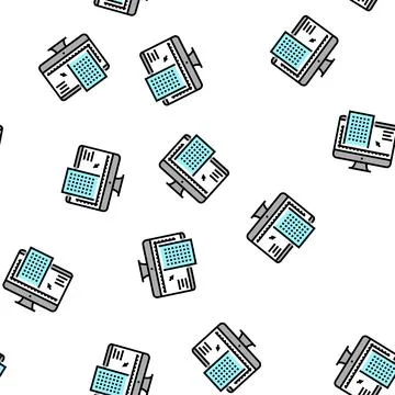 Construction engineering vector seamless pattern Illustrazione stock