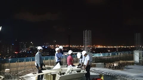 Construction Engineers Video stock 127107920