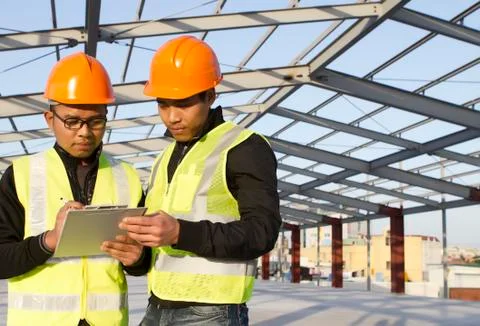 Construction engineers Foto stock