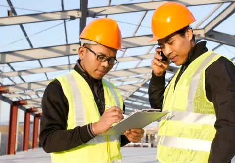 Construction engineers Stock Photos
