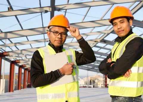 Construction engineers Foto stock