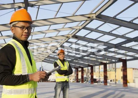 Construction engineers Stock Photos