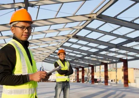 Construction engineers Foto stock