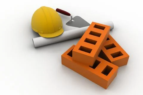 Construction equipment concept Free Stock Illustration