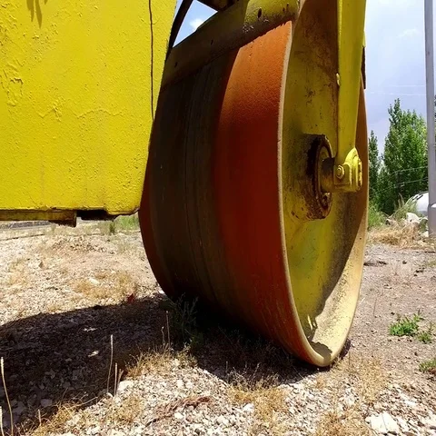 The construction equipment on a roadwork. Armenia Stock Footage 69724110