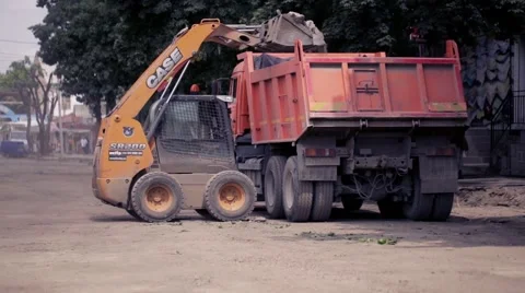 Construction equipment,heavy machinery Vídeos de archivo 52168203