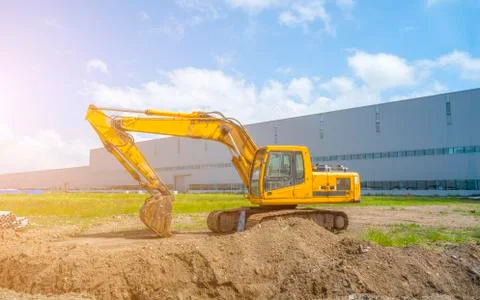 Construction excavator Stock Photos