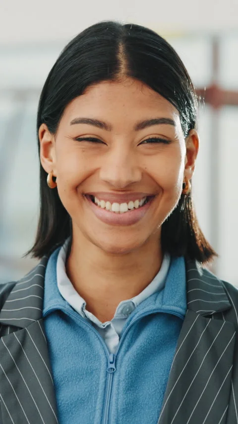 Construction, face or architect with laugh, site planner or about us in Stock Footage 343710275