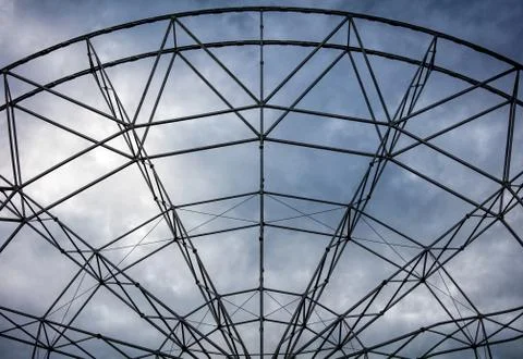 Construction of the Ferris wheel Stock Photos