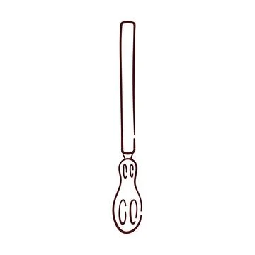 Construction file in line art style isolated on a white background. Stock Illustration