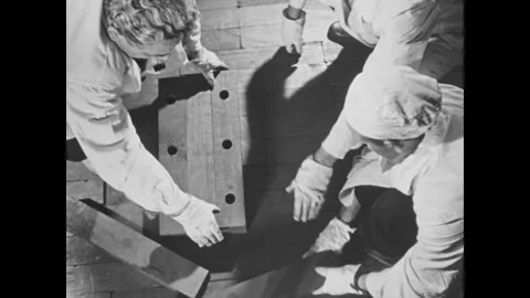 Construction of the first Soviet nuclear reactor. 動画素材 296069633