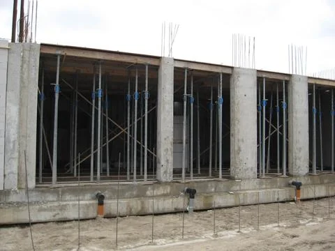 Construction of a flat Foto stock