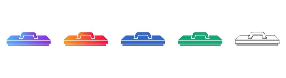 Construction Float Tool Vector Icons Stock Illustration