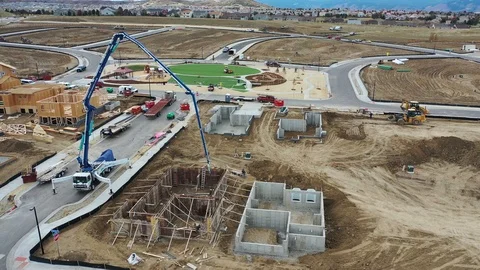 Construction-flyover Stock Footage 100637819