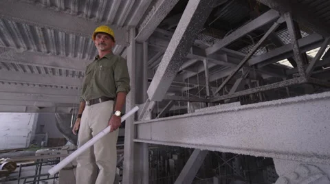 Construction Foreman Portrait Stock Footage 62887161