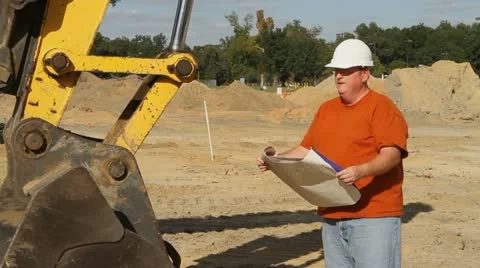 Construction Foreman Texting Vidéo 12345902