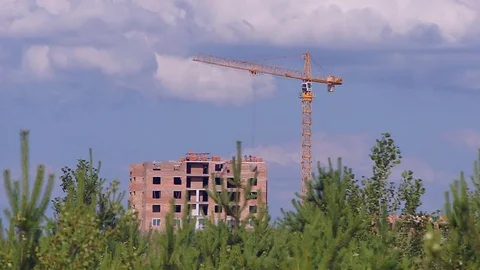 Construction in the Forest Area Stock Footage 77844810