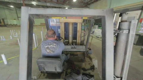Construction Fork Lift Operator Time Lapse On Construction Site 2 Stock Footage 46590811