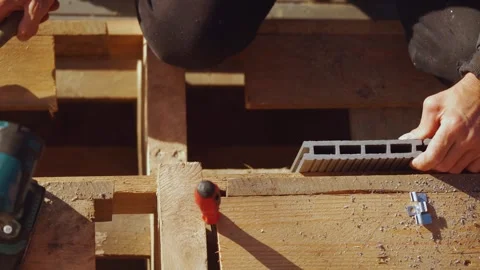 Construction of a frame house, construction of a house from wood 스톡 동영상 347452995