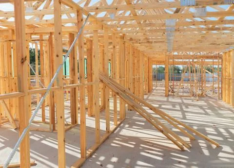 Construction framing Stockfoto's