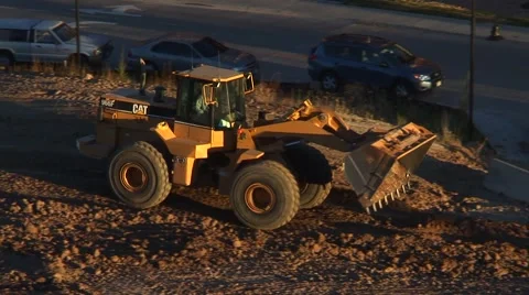 Construction Front-Loader Video stock 50771989