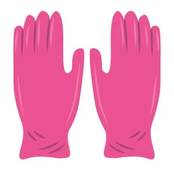 Construction gloves icon. Use for dish wash and disinfection. Иллюстрация
